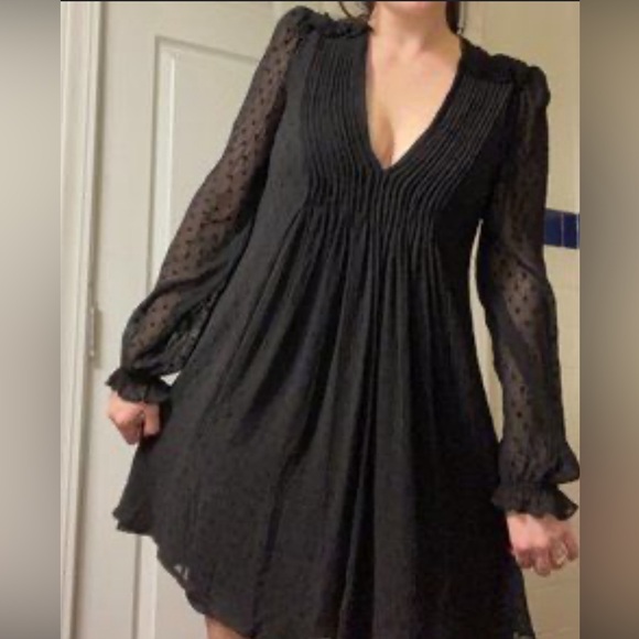 Zara polk a dot mini dress XS - Picture 3 of 3